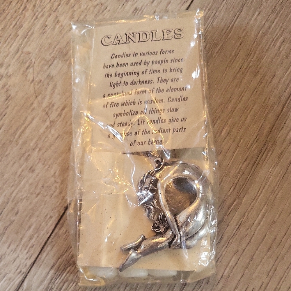 Silver Mermaid Candle Charm l New